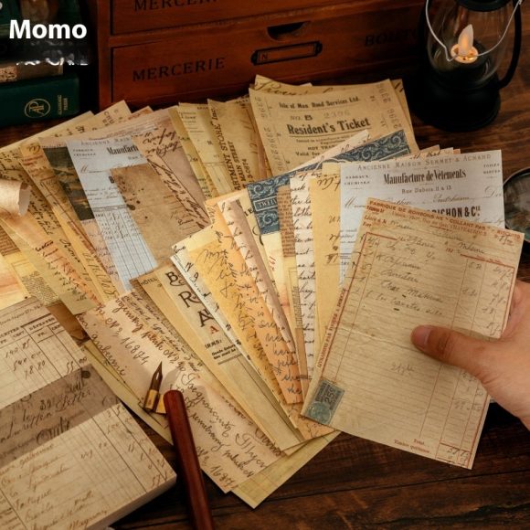 Material Paper Retro Artistic Background Notebook DIY Note - Image 2