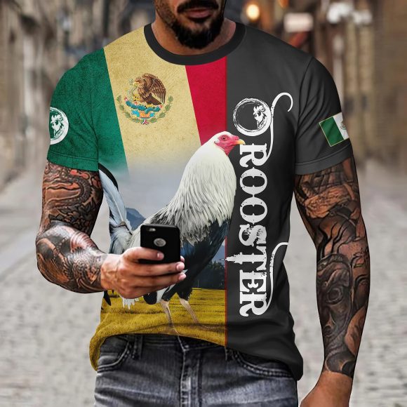 Eagle And Snake T-shirt Loose Round Neck Men's Short Sleeve T-shirt - Image 8