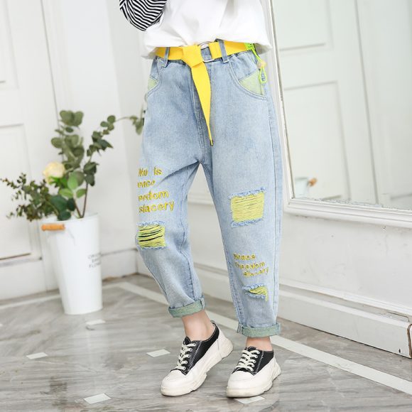 Big Children Loose Children In Spring Beggar Pants - Image 2