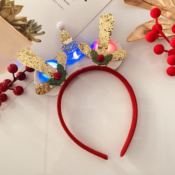Christmas With Light Headband Snowflake Women's - Image 5