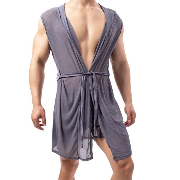 Gold Dot Bathrobe Men's Sexy Coat - Image 7