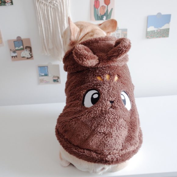 Pet Apparel Embroidery Cartoon Hooded Vest - Image 4