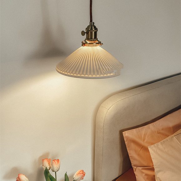 Nordic Japanese Simple Creative Light-transmitting Porcelain Chandelier - Image 3