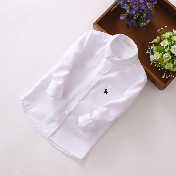 Children's Shirts Boys' Long-sleeved Shirts - Image 7