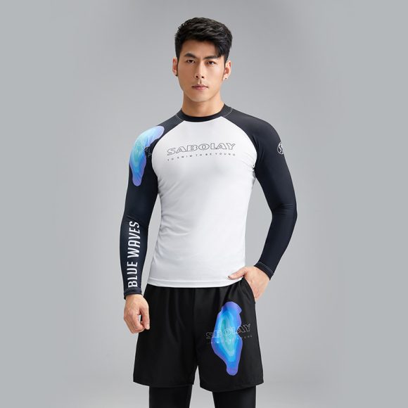 Men's Split Swimsuit Swim Trunks Protection UPF Surfing Suit - Image 6