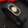 Men's Leather Belt Toothless Automatic Buckle Belt - Image 5