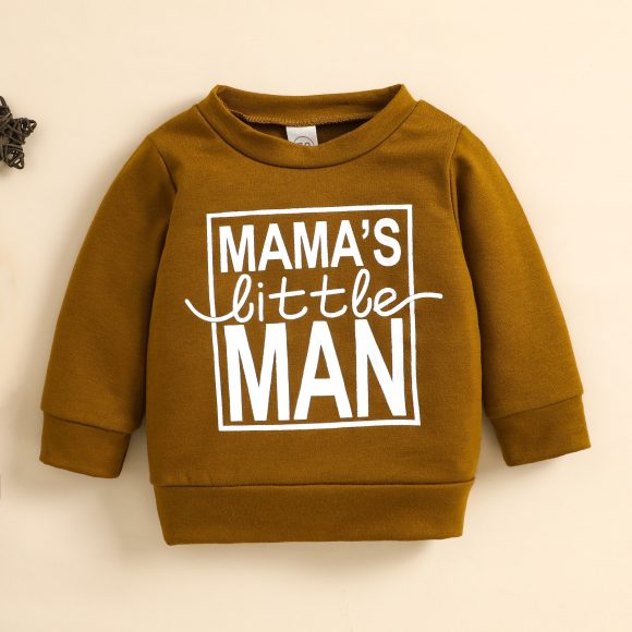 Brown Coat Newborn Baby Girl Alphabet Top - Image 6