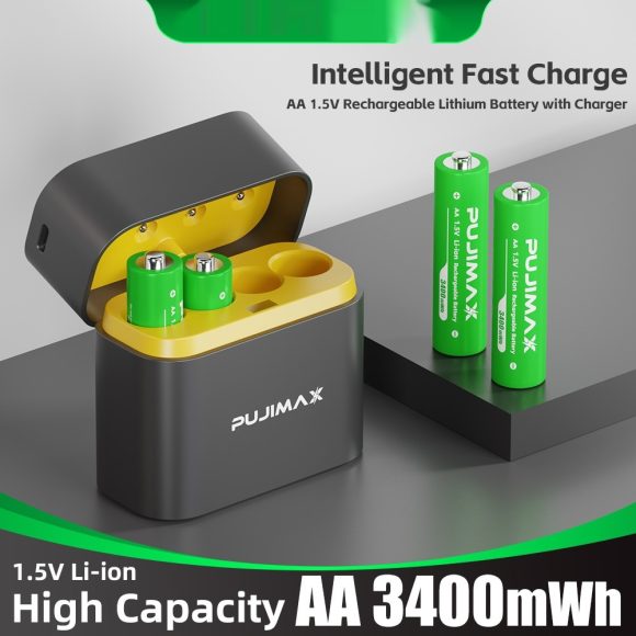 Eight-slot AA Smart Charging Bin Type-c Port 8 Tablets No 5 3400Mwh Lithium Battery Charger Suit - Image 8