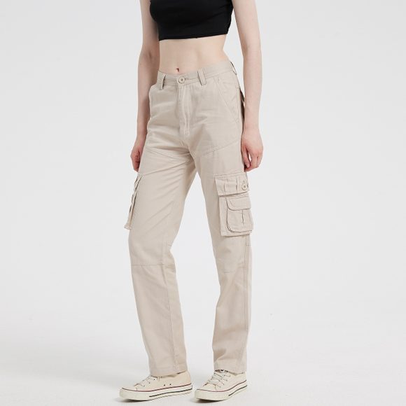 European And American Plus Size Women's Multi-pocket Sports Pants