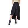 European And American Solid Color Stitching Drape Dovetail Rubber Band High Waist Fashion Leisure Women's Skirt - Image 2
