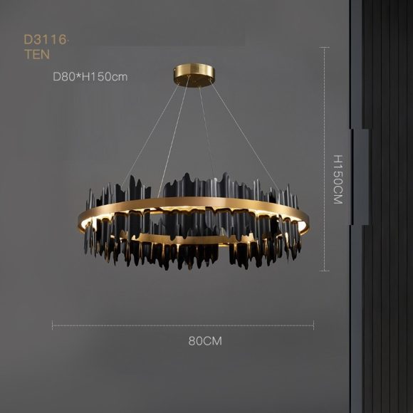 Postmodern Italian Minimalist Luxury Living Room Dining Room Chandelier - Image 7