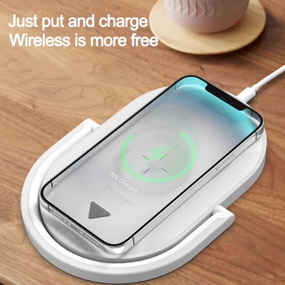 3 In 1 Foldable Wireless Charger Night Light Wireless Charging Station Stonego LED Reading Table Lamp 15W Fast Charging Light - Image 5