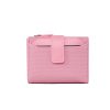 Women's Short Solid Color Leather Wallet - Image 4