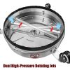 High Pressure Stainless Steel 3-wheel Extended Pole Floor Cleaner - Image 5