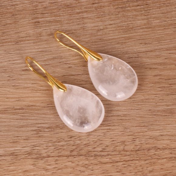 Natural Crystal Water Drop Earrings Women - Image 8