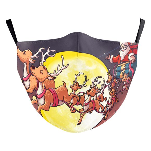Christmas Light Shadow Digital Printing Double-layer Dust Mask - Image 8