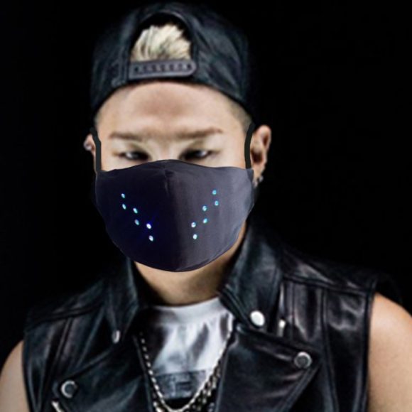 LED Display Luminous Voice Control Mask Party Voice - Image 2