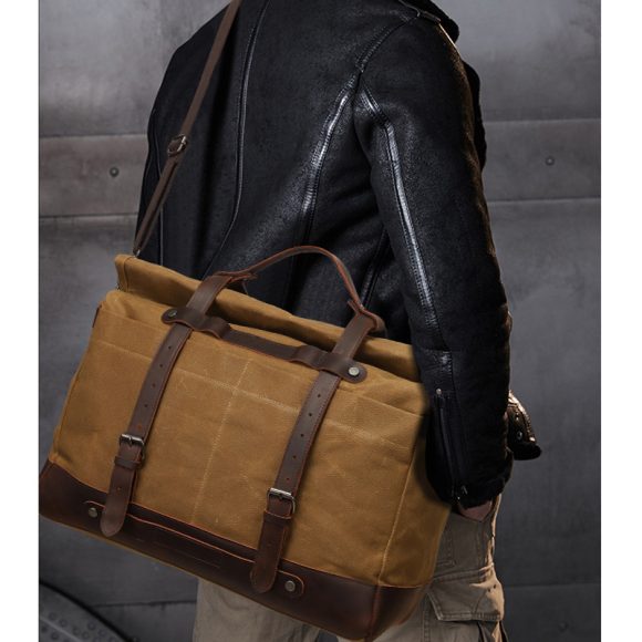 Canvas Shoulder Bag Casual Unisex Crossbody Bag - Image 3