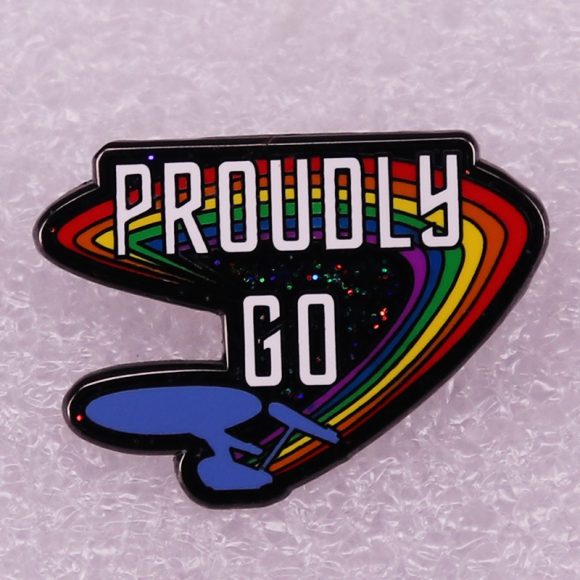 Cartoon Rainbow Metal Brooch - Image 2