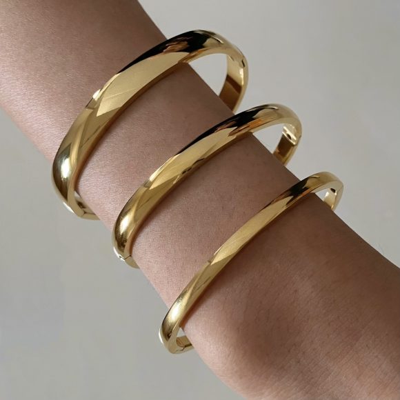 Retro Minimalistic Buckle Simple Bracelet Gold Bracelet - Image 4