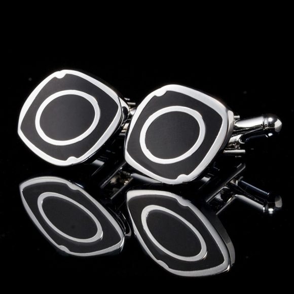 Square Men's Cufflinks Spot Simple French Cuff Buttons - Image 6