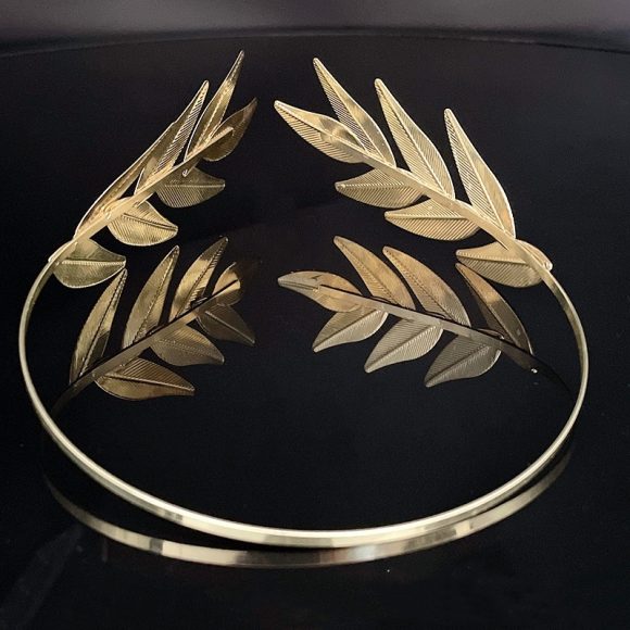 Bride Leaves Headband Forest Metal - Image 5