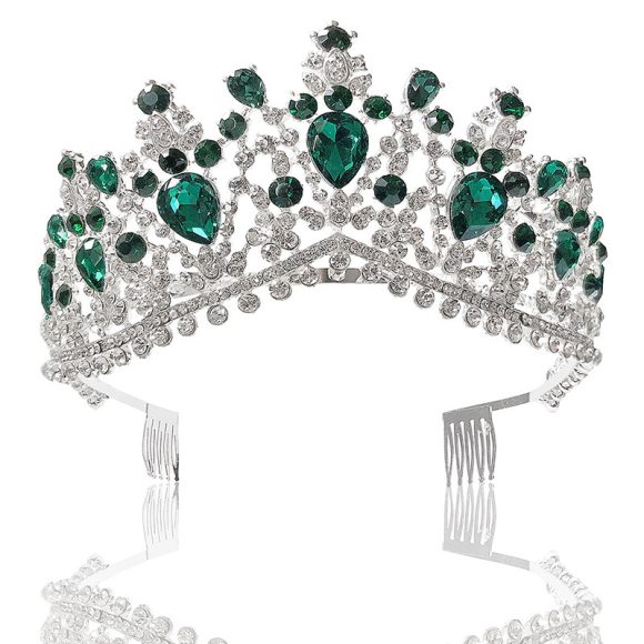 Baroque Bridal Crown Headdress Rhinestone Princess Formal Dress Accessories - Image 9