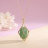 Spring 2023 New Natural Energy Crystal Pendant Ins Niche Design Valentine's Day Bag Bag Peace Necklace - Image 7