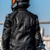 Wind-proof Motorcycle Leather Pants Suit For Men And Women - Image 2