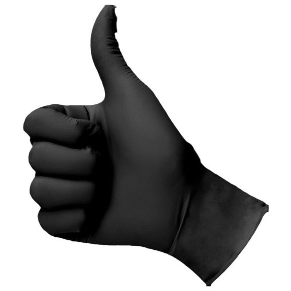 Disposable Nitrile Black Rubber Gloves - Image 6