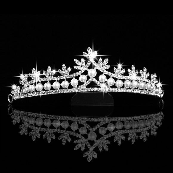 Bridal Pearl Crown Jewelry Hair Accessories - Image 3
