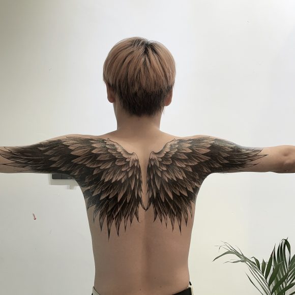 Wings Tattoo Sticker Waterproof And Hard-wearing Lasting 3-7 Days Simulation Back - Image 3