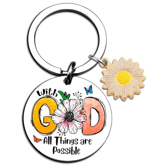 Stainless Steel Pendant Key Ring - Image 8