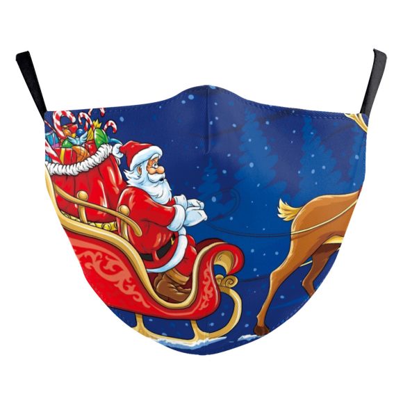 Christmas Red Digital Printing Double-layer Dust Mask - Image 3