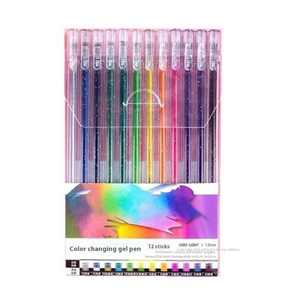 Shiny Crystal Gel Pen Fluorescent Pen Set - Image 8