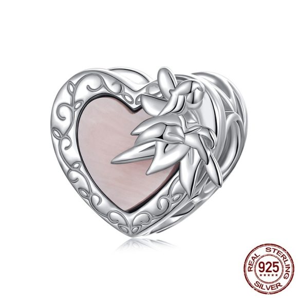 Heart Pattern Beaded S925 Sterling Silver - Image 5