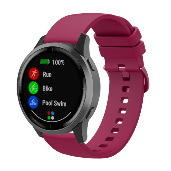 Flat Same Color Buckle Universal Silicone Strap - Image 7