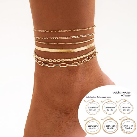Sweet Cool Leisure Rhinestone Beach Anklet Foot Ornaments - Image 2