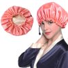 Shower Cap Soft Silk Dual-use Bath Cap Chemotherapy Cap - Image 4