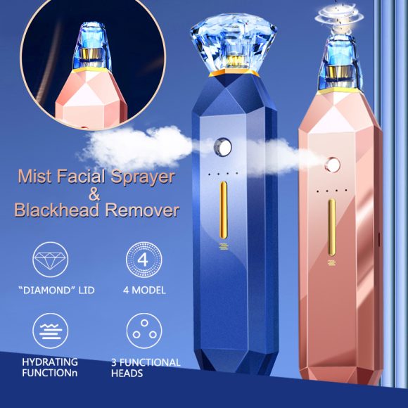 2-IN-1 Blackhead Remover Vacuum Pore Cleaner Acne Remover Mist Facial Sprayer Skin Mouisture Nose Face Deep Cleansing Skin Care - Image 6