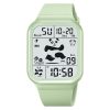 New Square Polychrome Panda Male And Female Students Waterproof Multifunctional Sports Waterproof Net Red Electronic Watch - Image 3