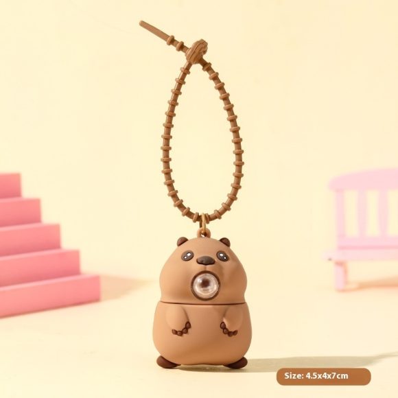 Groundhog Squeezing Toy Bubble Blowing Car Keychain Pendant - Image 4