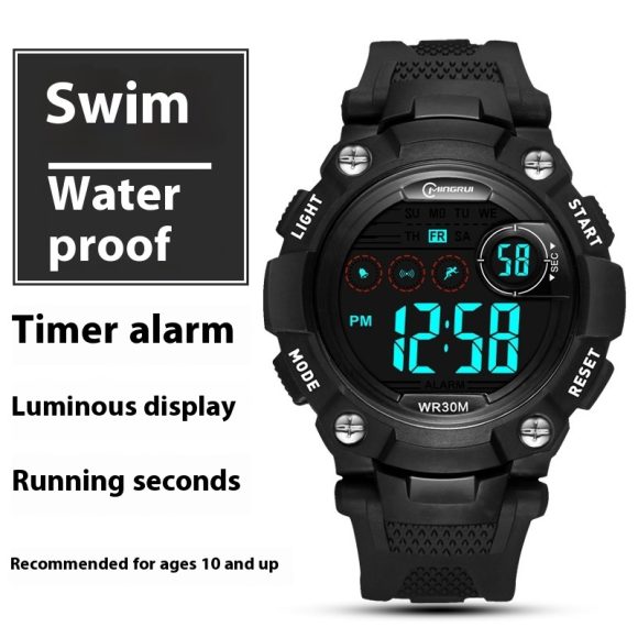 Waterproof Anti-fall Multifunctional Sports Student Electronic Watch - Image 3