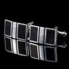 Square Men's Cufflinks Spot Simple French Cuff Buttons