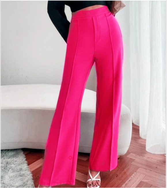 Loose Straight Pants Women High Waist Casual Trousers - Image 3