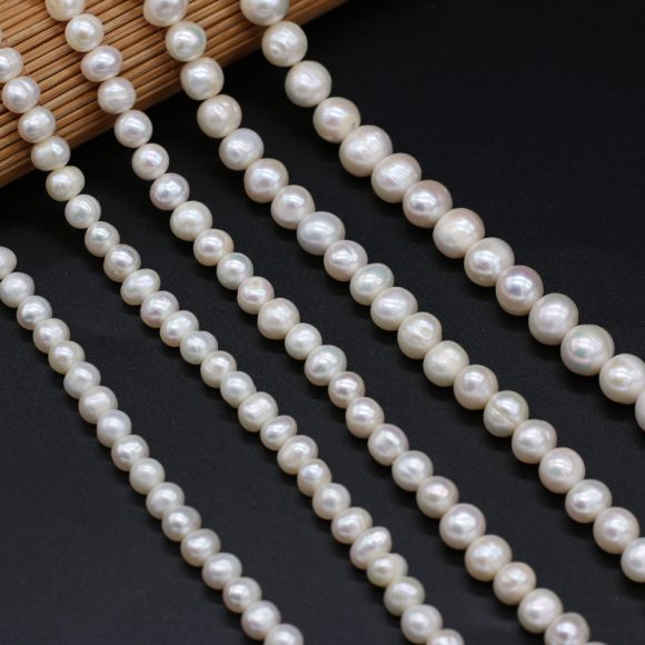 Natural Freshwater Circular Pearl White - Image 5