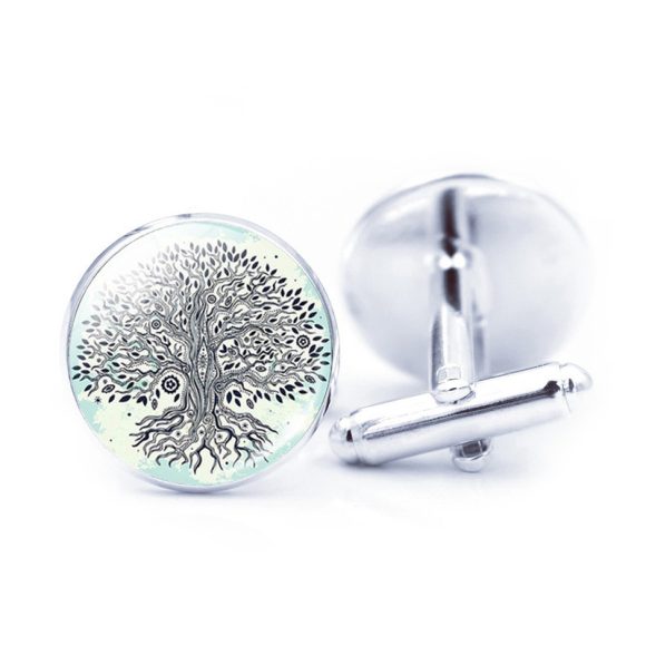 Time Stone Simple Tree Of Life Cufflinks - Image 8