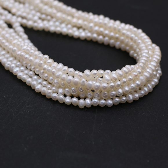 Natural Freshwater Pearl Nearly Circular 3A Punch - Image 2