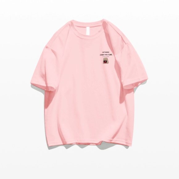 Loose Cotton Off-shoulder Short Sleeve White T-shirt - Image 5