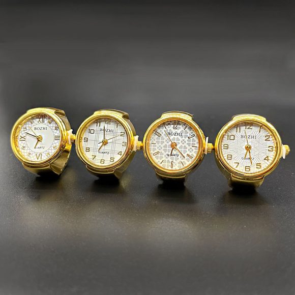 Ring Watch Simple Gold And Silver Shell All-Match Ring Watch - Image 4